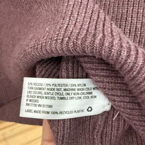 A New Day Purple Ribbed Knit Sweater